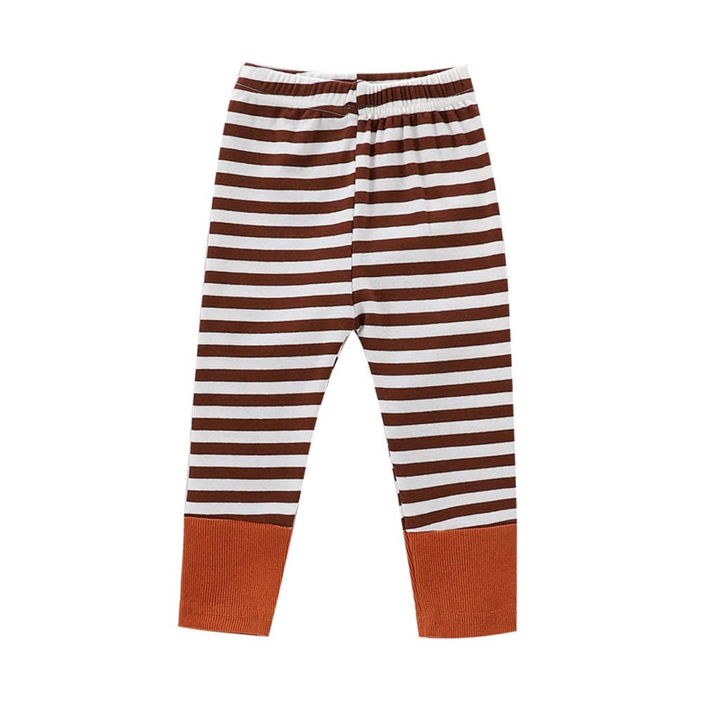 Dkygxwt Baby Girls Home Wear Leggings Infant New-orn Boys Stripe Knitted Tights Soft Roomy Fit (Brown, 18-24 Months)