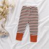 Dkygxwt Baby Girls Home Wear Leggings Infant New-orn Boys Stripe Knitted Tights Soft Roomy Fit (Brown, 18-24 Months) view 4