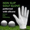Golf Glove Non-Slip Microfiber Silicone Grip Correct Hand Positioning view 2