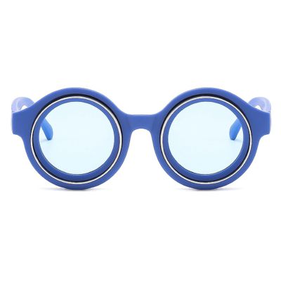 Trendy Fun Alien Sunglasses for Womens Retro Men Round Sunglasses UV Resistant All Metal Frame Ladies Party Sunglasses N45 (C11)