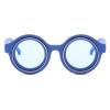 Trendy Fun Alien Sunglasses for Womens Retro Men Round Sunglasses UV Resistant All Metal Frame Ladies Party Sunglasses N45 (C11) view 1