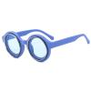Trendy Fun Alien Sunglasses for Womens Retro Men Round Sunglasses UV Resistant All Metal Frame Ladies Party Sunglasses N45 (C11) view 2
