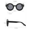 Trendy Fun Alien Sunglasses for Womens Retro Men Round Sunglasses UV Resistant All Metal Frame Ladies Party Sunglasses N45 (C11) view 4