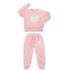 Toddler Baby Girls Heart Print Tracksuit Outfits 2pcs Butterfly Long Sleeve Sweatshirts T-Shirts & (Pink, 5-6 Years) view 2