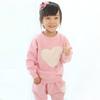 Toddler Baby Girls Heart Print Tracksuit Outfits 2pcs Butterfly Long Sleeve Sweatshirts T-Shirts & (Pink, 5-6 Years) view 4