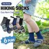EBMORE Kids Merino Wool Hiking Socks Boys Toddlers Girls Winter Thermal Thick Warm Boot Cushion Ski Snow Gift Socks Stocking Stuffers 6 Pairs (Dark Stripes, 4-7 Years) view 4