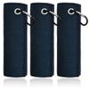 Mile High Life Microfiber Towel 3 Pack, 16" X 16", Waffle Pattern Design with Carabiner Clip, Super Absorbent, Small Golf Ball Towels, Golf Bag Accessories for Men and Women, Navy view 1