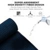 Mile High Life Microfiber Towel 3 Pack, 16" X 16", Waffle Pattern Design with Carabiner Clip, Super Absorbent, Small Golf Ball Towels, Golf Bag Accessories for Men and Women, Navy view 4