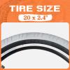 MEGHNA Kids Bike Tire 20 x 2.4 inch (64-406) Mountain Bike Tire with Inner Tube AV 48mm Valve 20 inch Foldable Tire Replacement for Kids Mountain Bike Freestyle Folding Bike, 2 Pack view 3