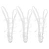 JEsilunmaMY Mens Body Chest Harness Jockstrap Hollow Out Elastic Thong Leotard Bodysuit Wrestling Singlet Underwear Swimsuit (White-3PC,One Size)