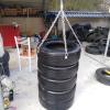 Heavy Duty Swing Chains 60cm with 4 Carabiners, Boxing Muay Thai Heavy Bag Hanger Chain and Swivel Silver view 2