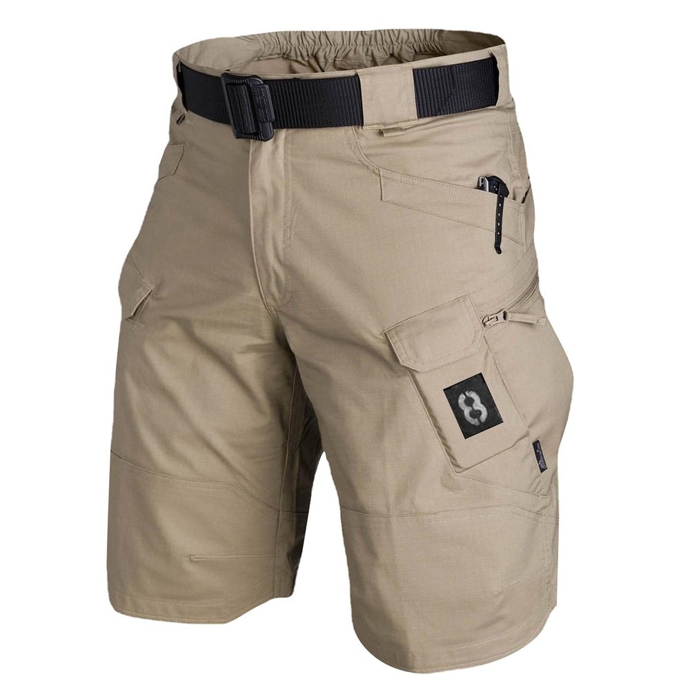 WENKOMG1 Men's 4th of July Cargo Shorts with Multi Pockets, Khaki 3, X-Large