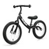 bicystar 14 Inch Toddler Balance Bike for 3-6 Year Old, Real Rubber Air Tires, No Pedal Kids Bike with Adjustable Seat & Handlebar, Footrest, Gift Bike for 3-5 Boys Girls, Black view 1
