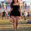 deladola Rave Leg Wraps,O-Ring Black and White Elastic Straps, Music Festival Costumes for Women view 3