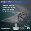 16 FT Outboard Rotary Steering System Kit 16FT Boat Control Cable With 12.5 Inches Wheel Durable Marine Steering System Replacement for Mechanical/Manual Steering of Yachts, Fishing Boats view 2