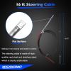 16 FT Outboard Rotary Steering System Kit 16FT Boat Control Cable With 12.5 Inches Wheel Durable Marine Steering System Replacement for Mechanical/Manual Steering of Yachts, Fishing Boats view 4