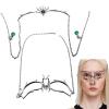 YZYDF 2Pcs Punk Cyborgs Masquerade Mask Half Face Magics Metal Mask Irregular Fluid Face l Decoration for Women, Silver view 3