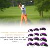 Vomeko Golf Iron Covers,Golf Iron Head Covers Neoprene Golf Iron Covers Set 12pcs for All Brands C.allaway,P.ing,T.aylormade,C.obra Etc.(Black and purple) view 4