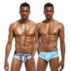 JOCKMAIL Men's Underwear Briefs Men's Cotton Low Rise Briefs Soft Breathable Bulge Pouch Sexy Underwear (US, Alpha, XX-Large, Regular, Regular, Navy+Sky blue) view 1