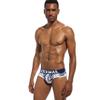 JOCKMAIL Men's Underwear Briefs Men's Cotton Low Rise Briefs Soft Breathable Bulge Pouch Sexy Underwear (US, Alpha, XX-Large, Regular, Regular, Navy+Sky blue) view 3