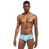 JOCKMAIL Men's Underwear Briefs Men's Cotton Low Rise Briefs Soft Breathable Bulge Pouch Sexy Underwear (US, Alpha, XX-Large, Regular, Regular, Navy+Sky blue) view 4