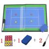 Generic Tennis Coaching Coaches Clipboard Tactical Magnetic Kit with Dry Erase, Marker Pen, Tennis Lineup Cards Whiteboard, 42x27cm, DCASTSBLB-42X27CM view 2