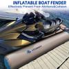 LTCANOPY Heavy Duty Inflatable Boat Fender, 6'x14 Boat Bumper for Docking, Yachts, Sailing Docks, PVC Fender for Boat Comes with Double Braided Nylon Dock Line, Foot Pump view 2