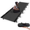 SKDGPS Ultralight Folding Camping Tent Cot, Portable Compact cots for Adults Outdoor Travel, Base Camp, Hiking, Mountaineering, Lightweight Backpacking cot, Oxford Cloth Bed Black Red view 1