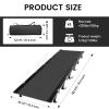 SKDGPS Ultralight Folding Camping Tent Cot, Portable Compact cots for Adults Outdoor Travel, Base Camp, Hiking, Mountaineering, Lightweight Backpacking cot, Oxford Cloth Bed Black Red view 3