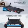 ATEEDGE Treadmills for Home, 15% Auto Incline, 0.5-10 MPH, 18" Belt, 3 HP, 350lb Capacity, Foldable, Bluetooth App view 2