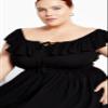 City Chic Tahitian Dress Black view 3