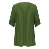 Lightweight Kimono Summer Cardigan for Womens Short Sleeve Blouse Shirts Thin Cotton Light Cardigan Solid Color Cover Ups view 3