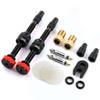 Tubeless Presta Valve Stem Kit, Bicycle Tubeless Valve Stem with Bicycle Valve Adapter with Valve Core Remover Tool and Valve Stem Caps, Black(60mm) view 2