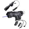 AWETHE Metal ML C1+ Box Laser Sight(with IR+Red/Green/Blue Laser+IR Fill Light+220 Lumens LED Flashlight),&M600C Strong Flashlight,&Modular Remote Pressure Switch(SF+2.5 Plug) Combo,Black view 1