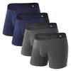 DAVID ARCHY Men's Ultra Soft Underwear Micro Modal Breathable Moisture Wicking Seamless Underwear for Men 4 Pack(XXL, Navy Blue/Charcoal) view 1