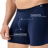 DAVID ARCHY Men's Ultra Soft Underwear Micro Modal Breathable Moisture Wicking Seamless Underwear for Men 4 Pack(XXL, Navy Blue/Charcoal) view 4