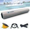 LTCANOPY Heavy Duty Inflatable Boat Fender, 7'x16 Boat Bumper for Docking, Yachts, Sailing Docks, PVC Fender for Boat Comes with 33'x 2/5" Double Braided Nylon Dock Line, Foot Pump view 1