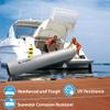 LTCANOPY Heavy Duty Inflatable Boat Fender, 7'x16 Boat Bumper for Docking, Yachts, Sailing Docks, PVC Fender for Boat Comes with 33'x 2/5" Double Braided Nylon Dock Line, Foot Pump view 4