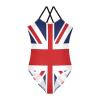 ALAZA British Flag Union Jack Girls One Piece Swimsuit Swimwear Beach Sport Bathing Suit 3T view 1
