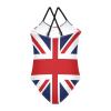 ALAZA British Flag Union Jack Girls One Piece Swimsuit Swimwear Beach Sport Bathing Suit 3T view 2