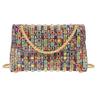 Evevictor Rhinestone Clutch Purse for Women Sparkling Party Evening Bag Wedding Cocktail Handbag Prom Shoulder Bags (Multicolor) view 1