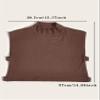 Eyibenlialn Brown Fake Turtle Neck Detachable Collar Base Layer Top Comfortable Mock Turtleneck for Daily Wear and Outdoor Sports for Girl & Women view 3