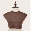 Eyibenlialn Brown Fake Turtle Neck Detachable Collar Base Layer Top Comfortable Mock Turtleneck for Daily Wear and Outdoor Sports for Girl & Women view 4