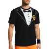 NineFit Basics Custom T Shirts Customize Your Text/Image Custom Tuxedo T Shirts Classic Party Funny Tee Custom Tuxedo T Shirts for Men/Women Custom Gift X-Small Black view 2