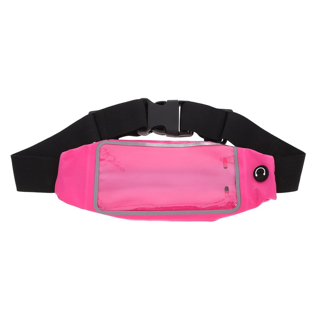 Happyyami Touchscreen Waist Pack for Sports Running Fanny Pack Reflective Strip for Hiking Travel and Daily Use Convenient Phone Holder for Men and Women