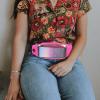 Happyyami Touchscreen Waist Pack for Sports Running Fanny Pack Reflective Strip for Hiking Travel and Daily Use Convenient Phone Holder for Men and Women view 4