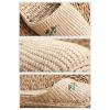 TRBPQAS Unisex Straw Slipper Rattan Summer Slippers, Indoor Slippers Casual Sandals Woven Slipper Shoes Natural Braided Shoes (Green,Women 8.5-10/Men 7-8.5) view 2