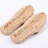 TRBPQAS Unisex Straw Slipper Rattan Summer Slippers, Indoor Slippers Casual Sandals Woven Slipper Shoes Natural Braided Shoes (Green,Women 8.5-10/Men 7-8.5) view 3