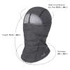 BASSDASH Winter Balaclava Fleece Ski Mask Ninja Hood Neck Warmer Fishing Hunting Dark Heather Grey view 3
