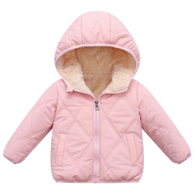 Srkrando Toddler Girl Puffer Fleece Coat Winter Windproof Jacket For Girl 2T 3T Outerwear